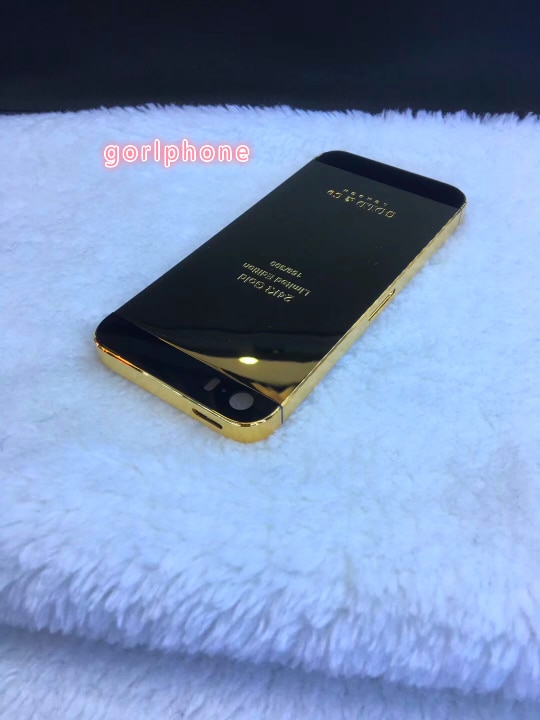 for phone5/5S and for phoneSE real gold 24ct gold plated original housing with GOLDCO DUBAI EDITION replacement back