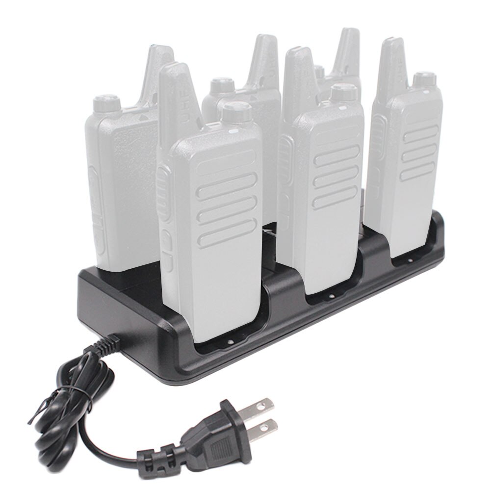 Carregador Compatível para Zastone 6 em 1 X6 RT22 Luiton LT-316 NKTECH NK-U1 TD-M8 Radtel RT-10 Radioddity R1 WLN KD-C1Plus