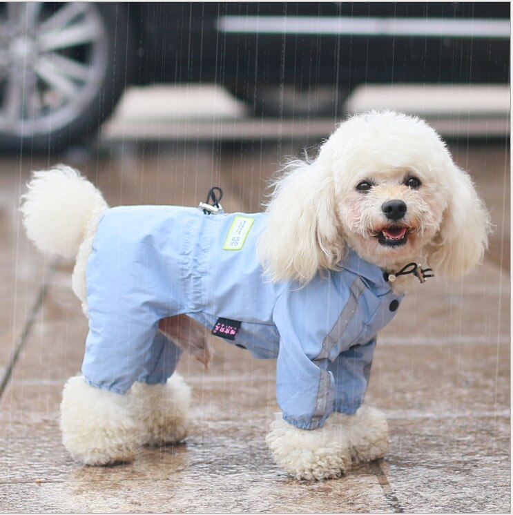 Dogs And Cats Reflective Raincoat Jumpsuit Pet Puppy Coat Jacket Windbreaker Apparel 4 Sizes 3 Colours