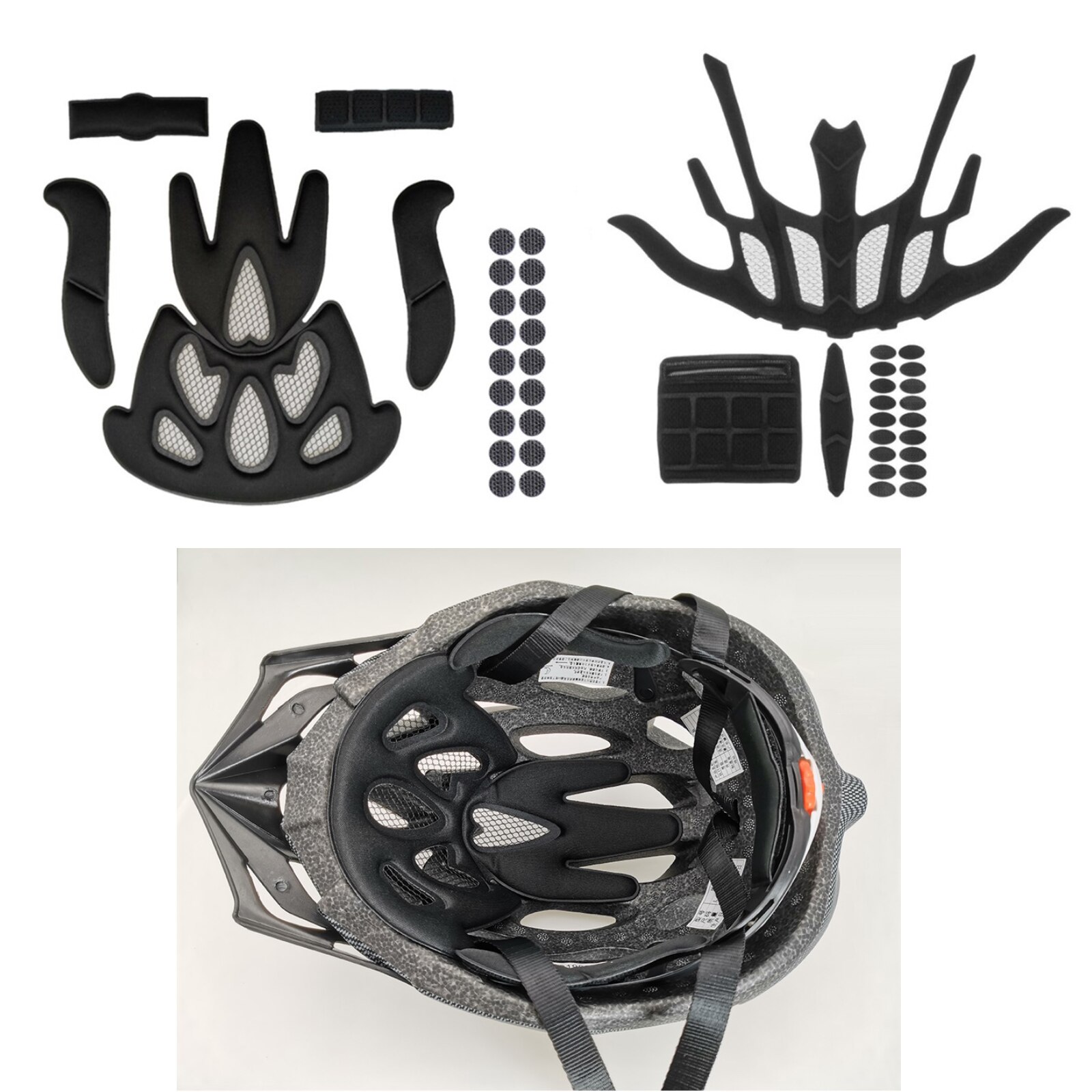 Helmet Padding Kits Bicycle Safety Crash Hat Replacement Foam Pads Set for Bike Motorcycle Helmet Sponge Pads Accessories