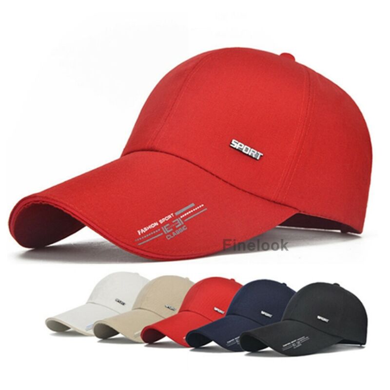 hommes couleur unie casquette de Baseball réglable Snapback plaine camionneur Funky Sport Hip-hop chapeau blanc noir rouge bleu
