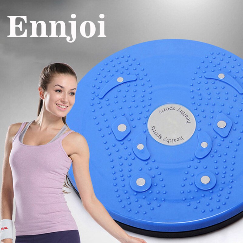 Placa magnética para reducir la cintura, masajeador de pies, tabla de giro, más gruesa, 0,41 kg: Black