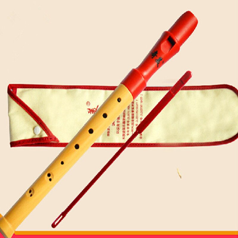 Grabadora de madera C clave Soprano germánico 8 agujero Flauta vertical clarinete Flauta DIZI Musical instrumento clarinete Flauta