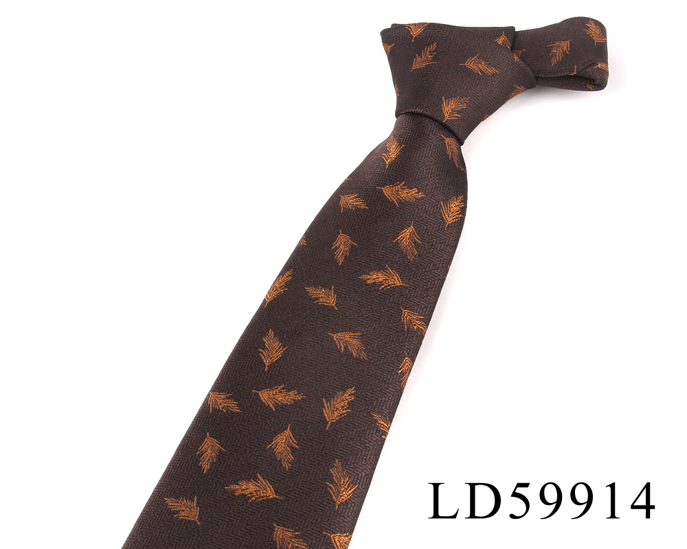 Striped Ties For Men Women Brown Neck Tie For Groom Classic Men's Tie Wedding Necktie For Groom Christmas Gravatas: Brown