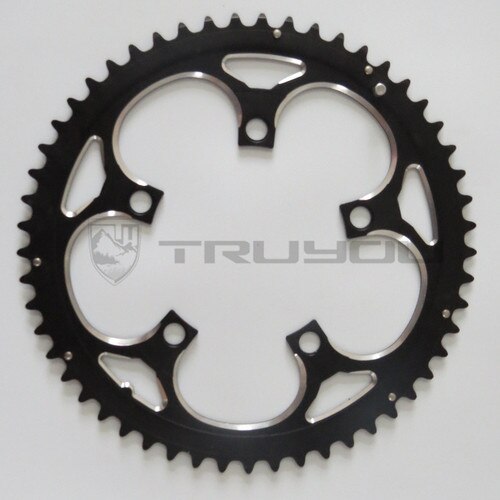 Kettingblad bcd 110 53t 50t 48t 46t 39t 34t kettingblad racefiets vouwfiets kettingbladen cnc voor dubbele schijf: Grote schijf 53t