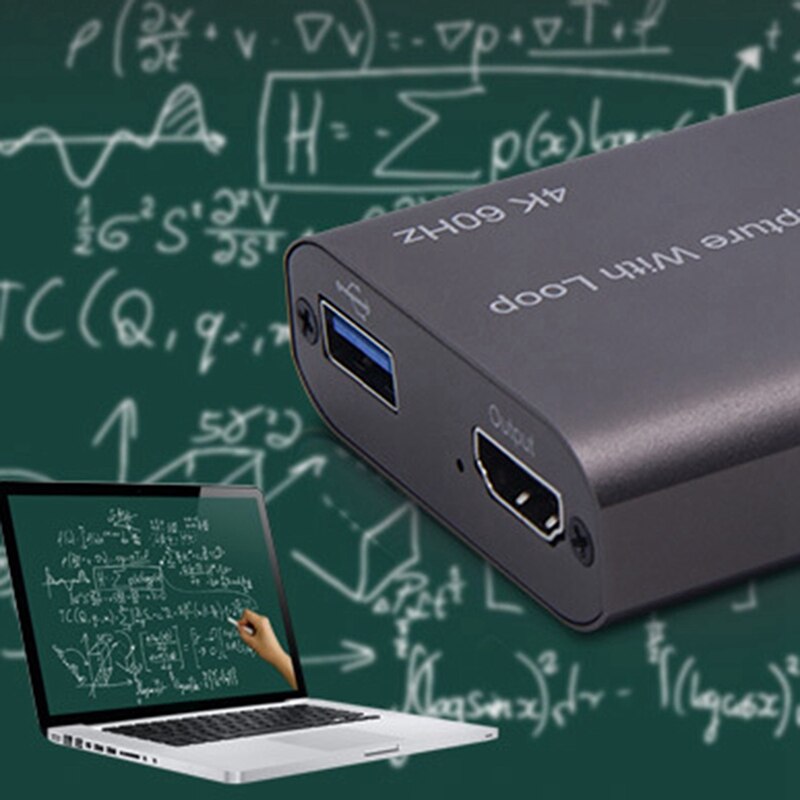 4K 60Hz HDMI Scheda di Acquisizione Video TV del Ciclo 1080P Gioco di Registrazione Piastra In Diretta Streaming Box USB 3.0 grabber per PS4 DVD Della Macchina Fotografica