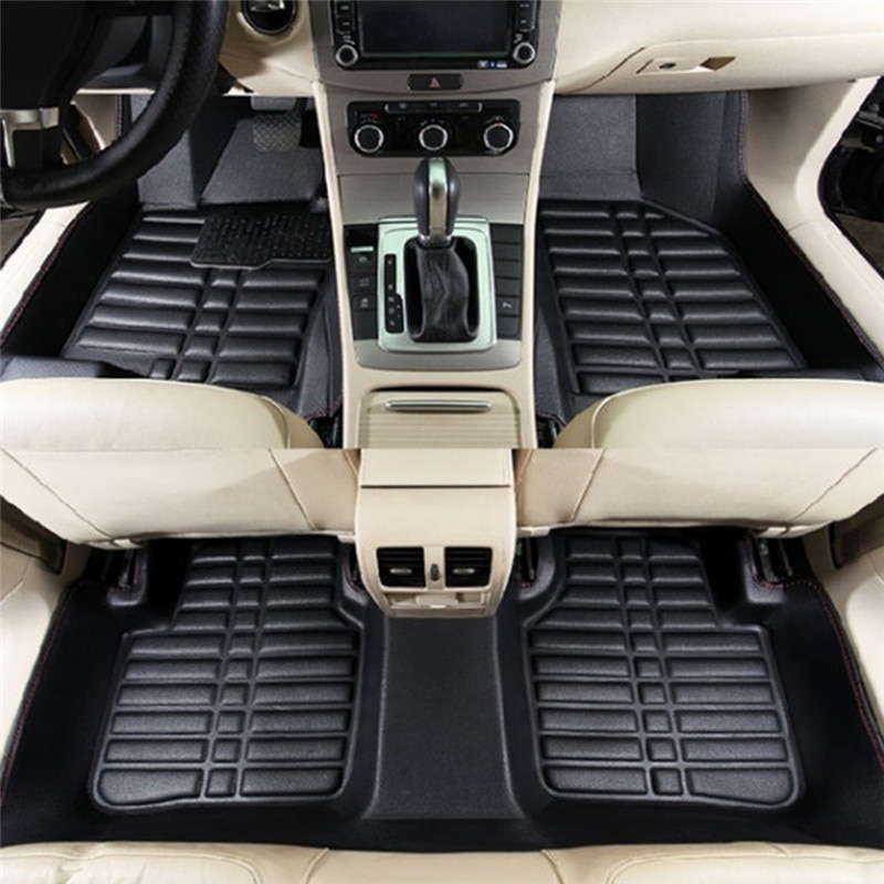 5PCS car floor mats Universal Car Auto Floor Mats Anti-Slip Mat Floor Liner Front&Rear Carpet Mat firm soft car accessories