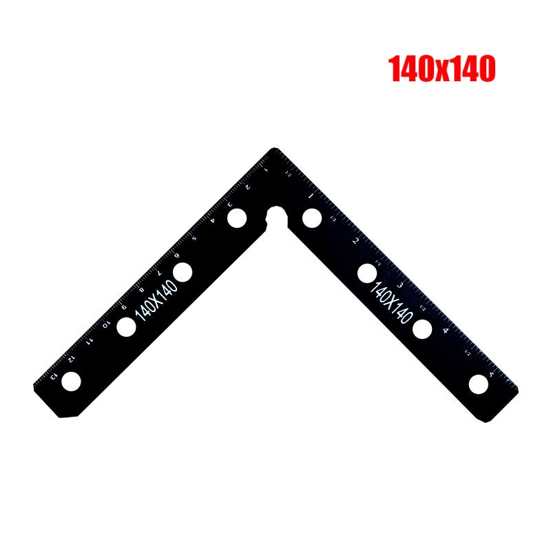 Fixation auxiliaire en forme de L, en aluminium, couleur noire, travail du bois, 90 degrés, pinces à Angle droit, planche d&#39;épissure, règle d&#39;angle de positionnement: type9