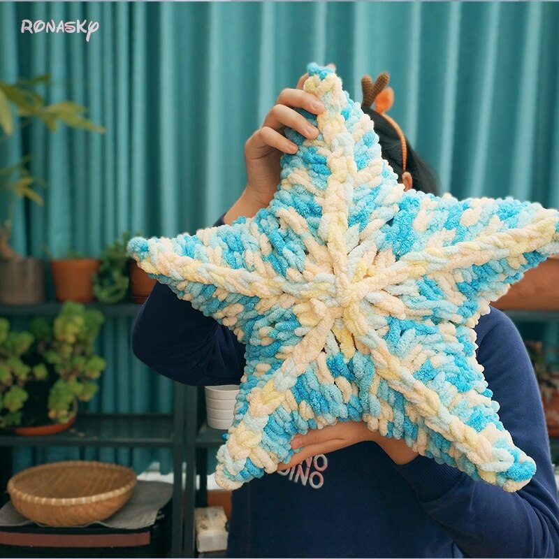 Diy Vinger Lus Garen Hand Gebreide Thuis Kussen Deken Cirkel Lijn Dikke Wol Hand Breien Gemengd Garen Ring Gesponnen Polyester speelgoed