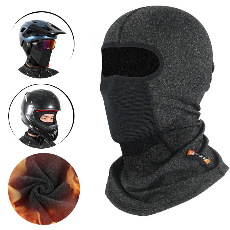Balaclava de inverno para ciclismo, máscara facial para motocicleta, capacete completo para homens e mulheres, esportes, à prova de poeira, cachecol à prova de vento