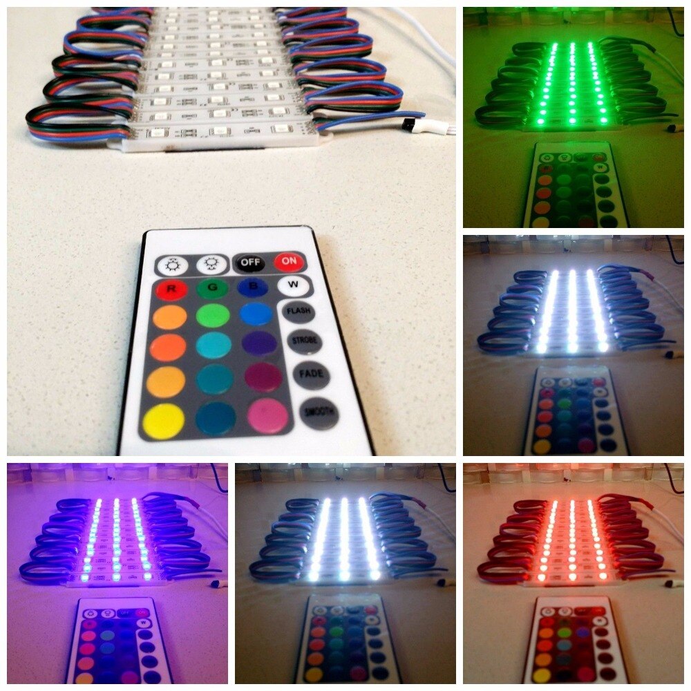 RGB Led Injection Modul IP65 Kit DC12V 5050 Led Pixel String farbwechsel mit Pins Fernbedienung und Controller