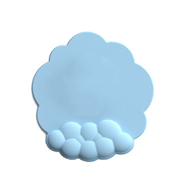 Mouse pad with wrist rest keyboard cloud anti-slip memory foam desktop office gamer mouse wrist rest: Olive Green