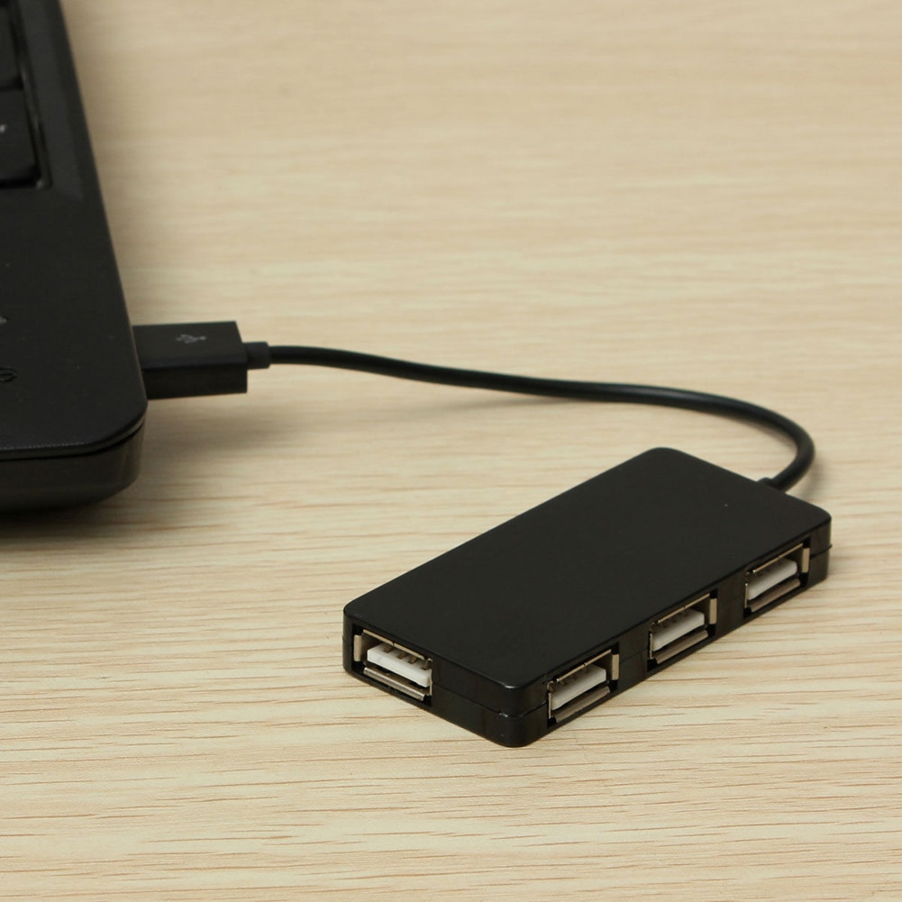 4 Häfen USB Hub hoch Geschwindigkeit USB 2,0 Hub Splitter Erweiterung Mini Hub für PC Laptop Unterstützt Fenster 8 7 förderung billig