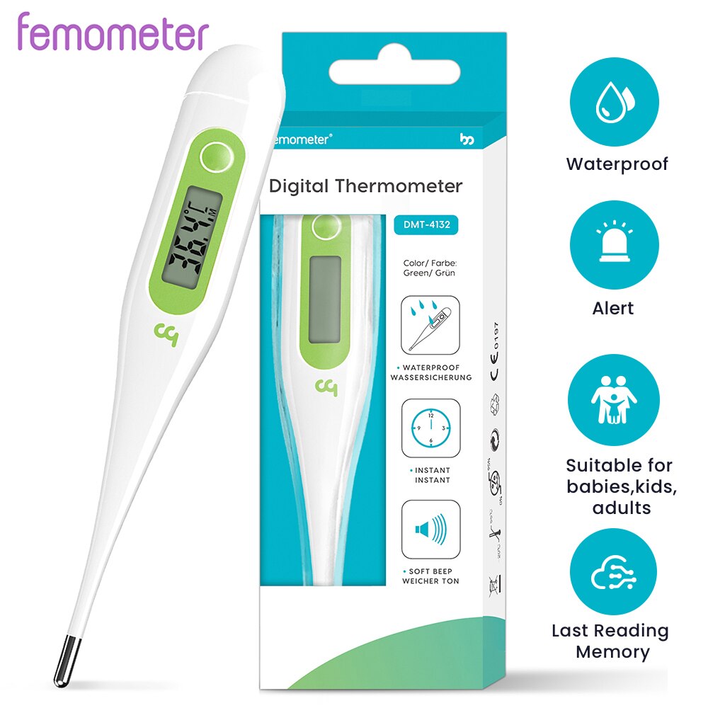 Femometer Orale Digitale Thermometer Met Koorts Alert Waterdichte