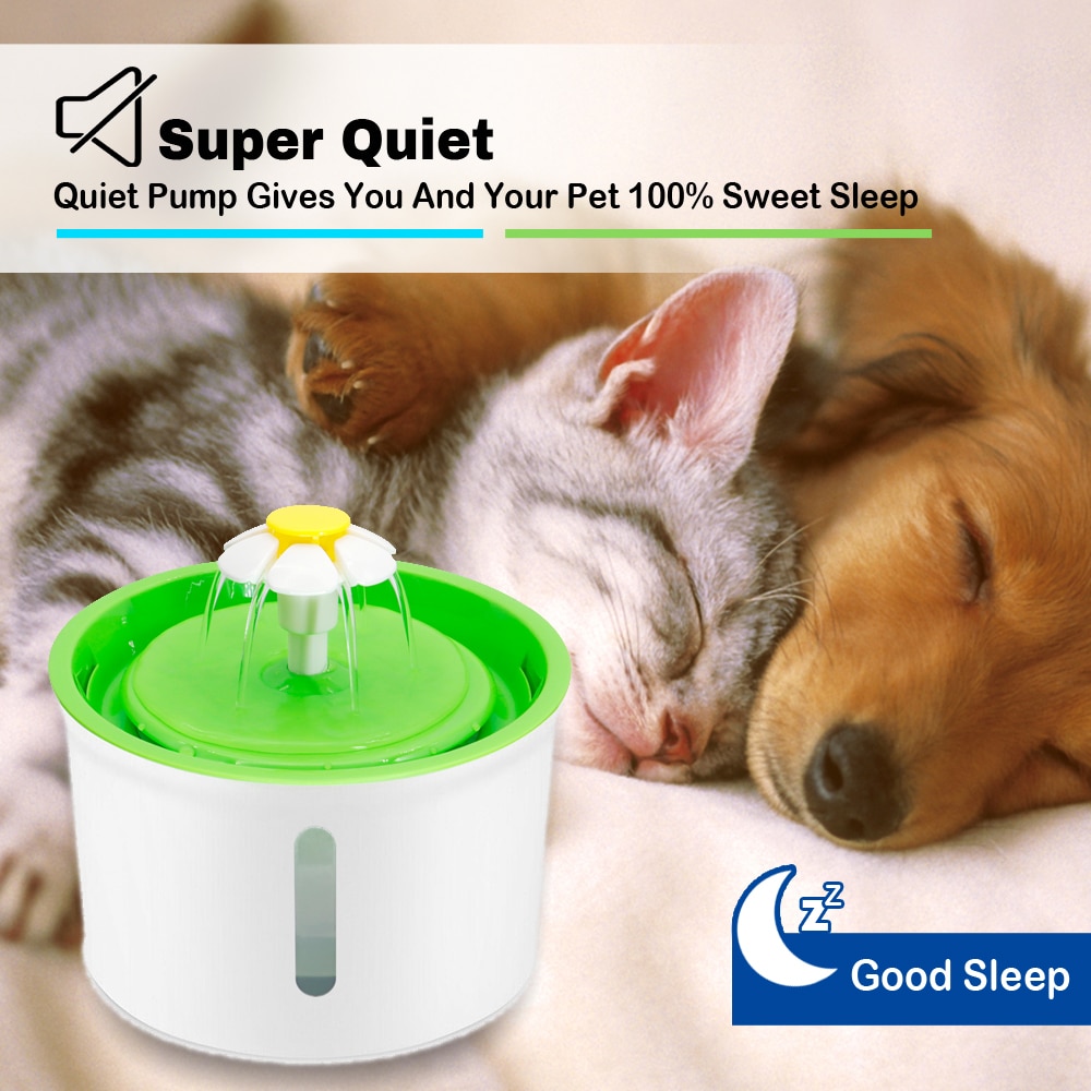 Fuente de agua automática para mascotas, alimentador eléctrico LED de 1.6L, tazón USB silencioso, dispensador de agua para perros y gatos, alimentador de bebedero