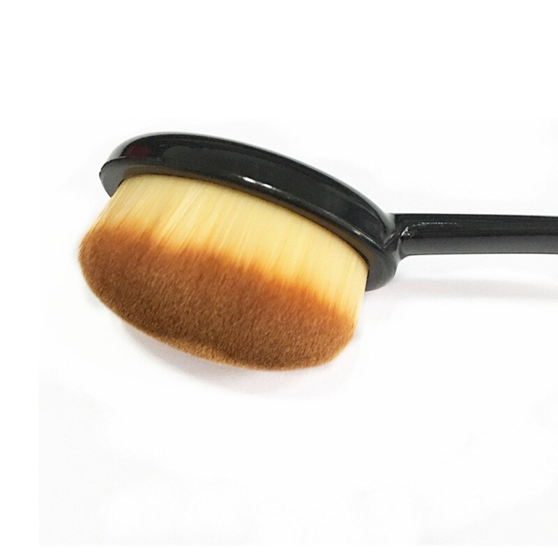 Kvinder makeup børster bløde ovale kosmetiske makeup tandbørste pro blush face pudder foundation børste makeup værktøj