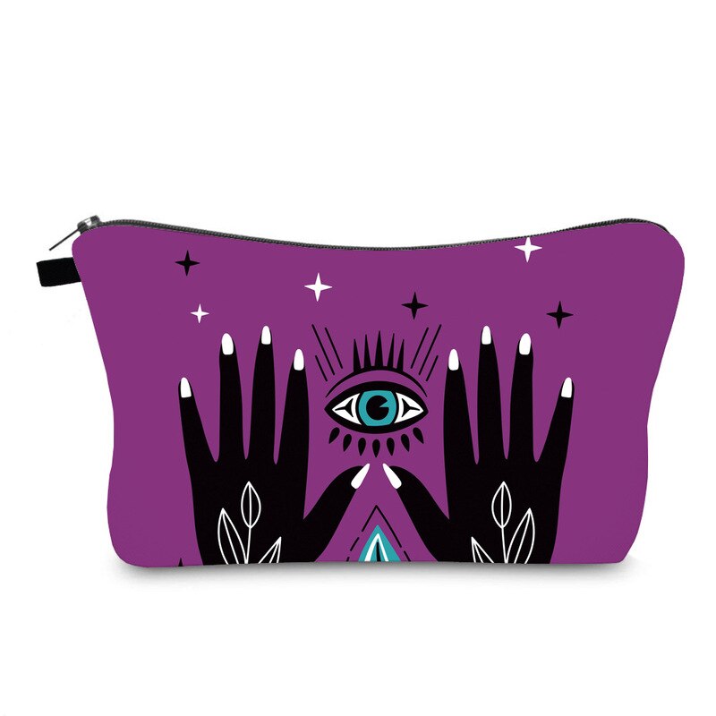 FUDEAM Turkish Blue Evil Eye Portable Women Travel Storage Bag Toiletry Organize Cosmetic Bag Waterproof Female Lucky MakeUp Bag: 4