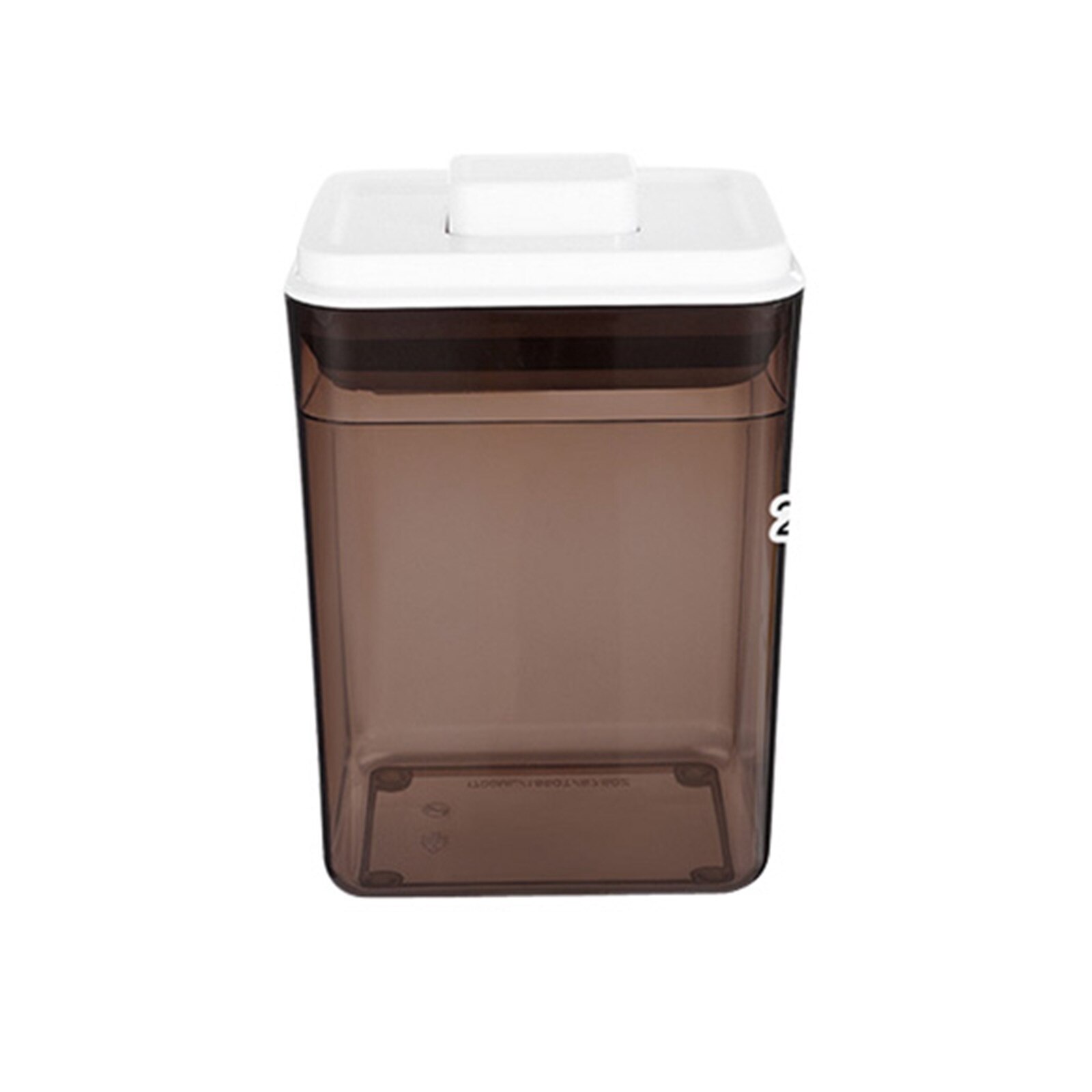 Plastic Food Sealed Boxes Press Button Grain Containers Multi-Purpose Storage Bin for Cereal Flour Baking Supplies Snack: Coffee 2300ml