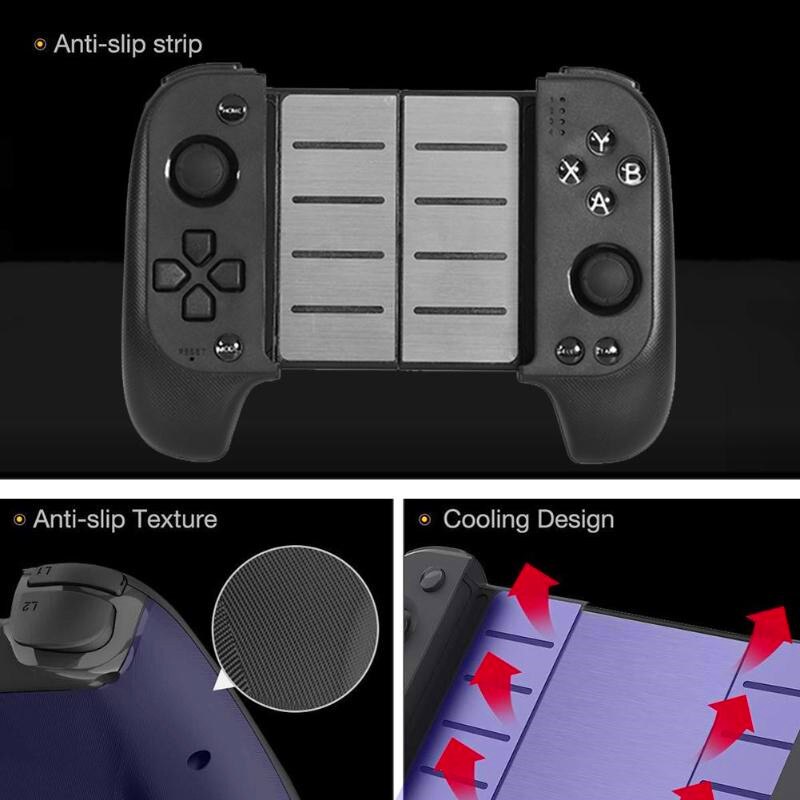 7007F Game Controller Draadloze Bluetooth Gamepad Uitschuifbare Joypad Joystick Voor Android/Ios Telefoon Tablet Windows Pc