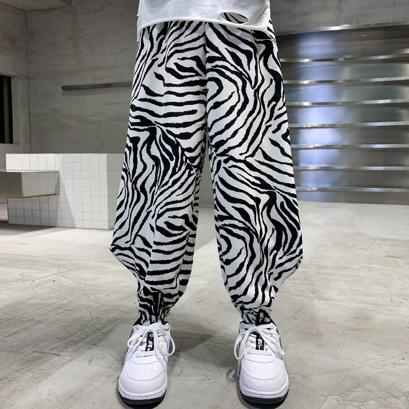 Pantalon Anti-moustique pour garçons, imprimé léopard, Sport décontracté, pantalon de survêtement ample et fin pour enfants, sarouel d&#39;été, 2022: 9