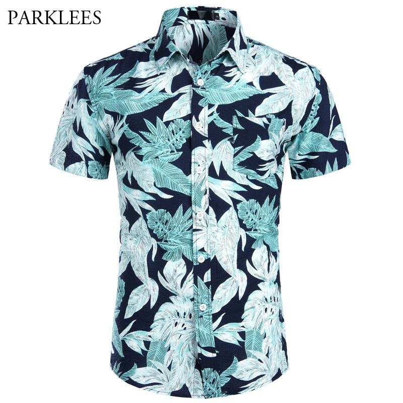 Heren hawaiiaanse shirts tropisch strand hawaii shirt heren korte mouwen aloha shirt zomerfeest herenkleding xxl