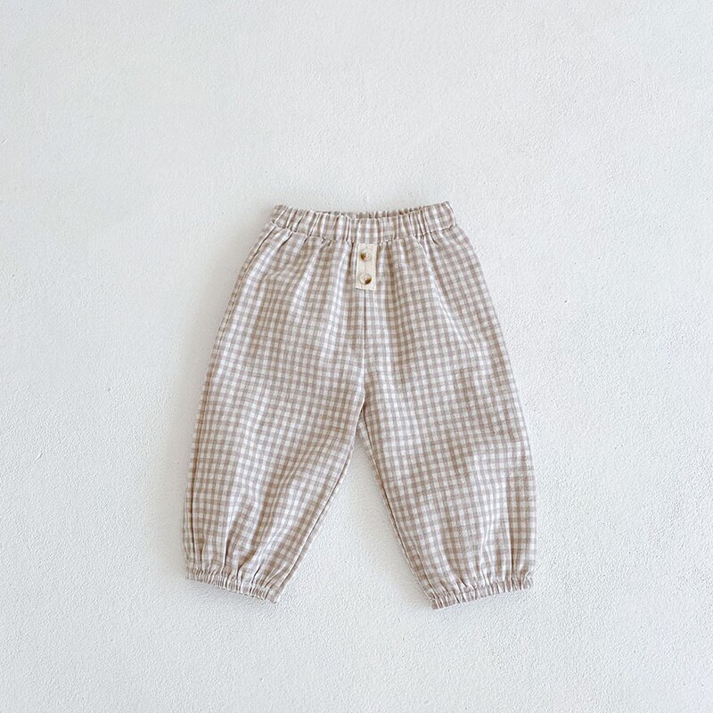 Baby Meisje Casual Broek Herfst Lente Kids Kinderen Plaid Losse Broek Baby Kleding Peuter Bodems Baby Boy Kleding Spodnie