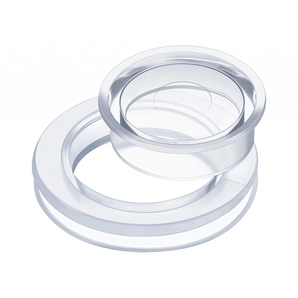 Siliconen Paraplu Dikkere Gat Ring Plug En Cap Set Voor Glas Buiten Patio Strand Tafel Clear