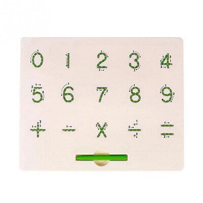 Kids Magnetische Board Tekening Speelgoed Leren Educatief Stylus Tekening Speelgoed Draagbare Magnetische Bal Sketch Pad Tablet Tekentafel: Green number TJ225