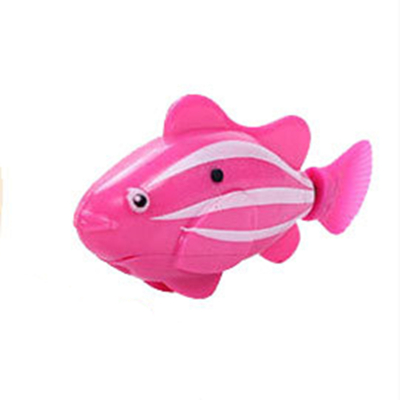 Flash Swimming Electronic Pet Fish Bath Toys for Children Kids Bathtub Battery Powered Swim Robotic for Fishing Tank Decoration: pink
