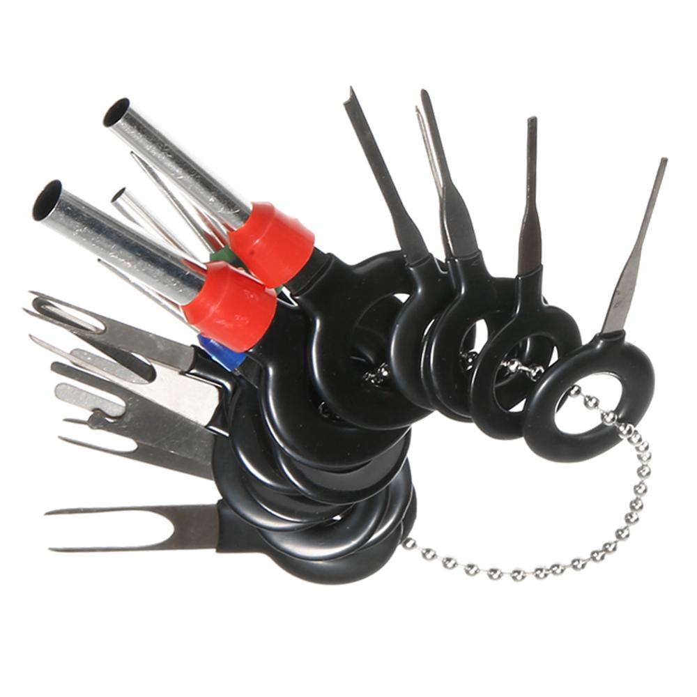 59 stk automotive plug terminal ejektor kit værktøjssæt nøgle pin bil elektrisk ledning crimp stik ekstraktor tilbehør