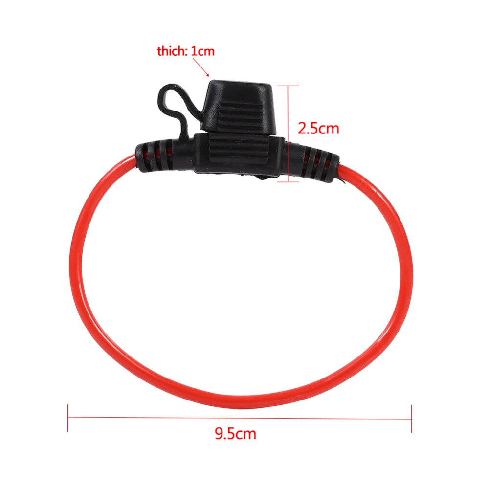 Portafusibles a prueba de agua para coche, portafusibles con cuchilla de 12V 30A, 5 uds.