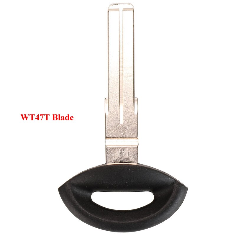 Cascarón de llave de coche remoto para Saab 9-3 93 2003-2007 4 botones sin cortar hoja tarjeta inteligente de reemplazo sin llave Fob Case: WT47T Blade