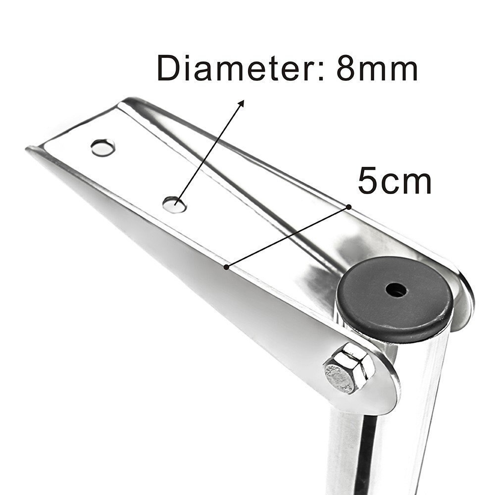 3 step 316 stainless steel marine boat ladder yacht polished steel telescope ladder