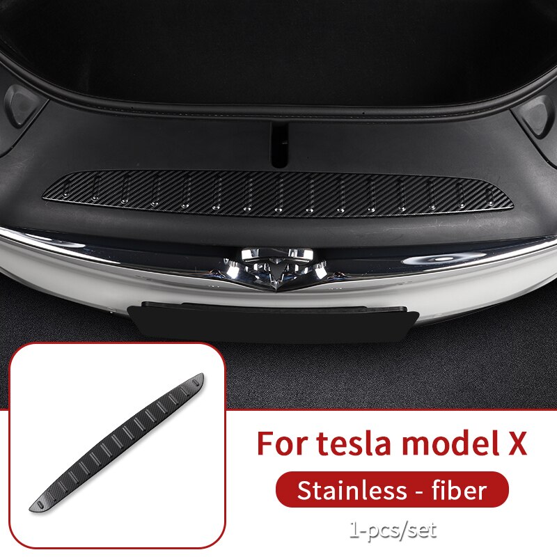 Frontskyddspanel för tesla modell x tillbehör tesla modell x interiör tillbehör: Fiber 1 st