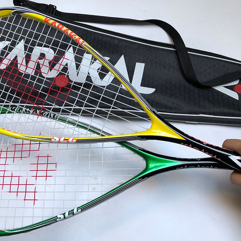 Karakal Squash Schläger Mit Tasche Geschwindigkeit Ball Schläger: Yellow