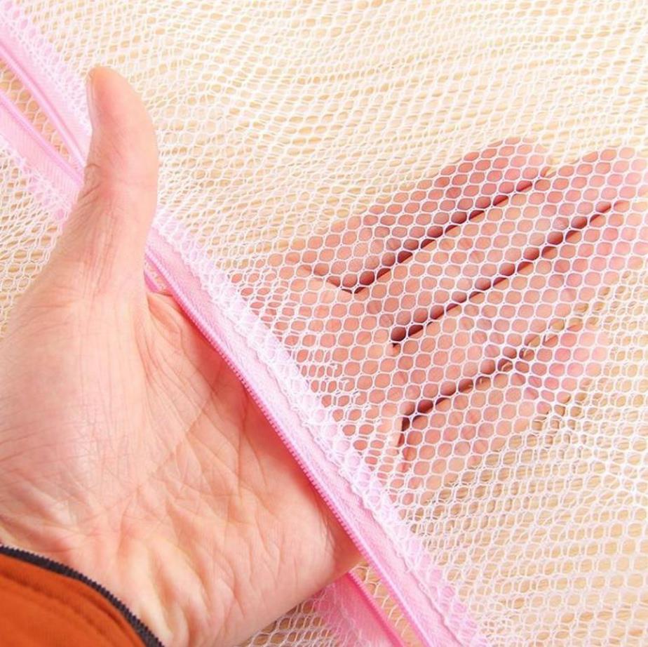 2pcs Home Fine Mesh Laundry Bag Storage Bag Soft Clothing Bra Underwear Wash Bag Fine Mesh mesh bag