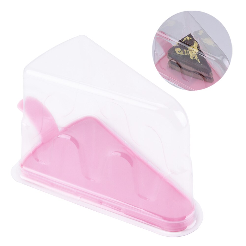 20pcs Small Triangle Cheesecake Box Slice Cake Container Triangle Pie Holder