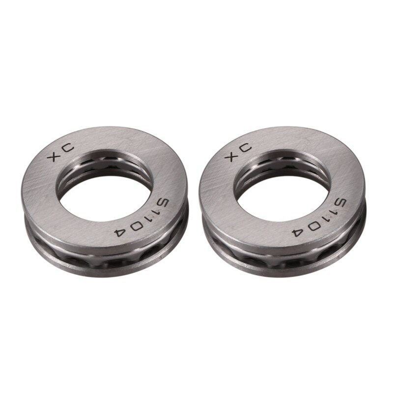 Ad -2 stk aksial kugleleje 51104 20 x 35 x 10mm