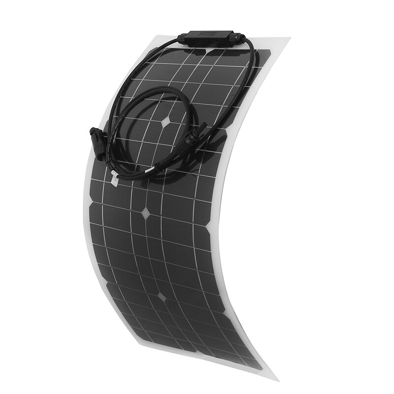 Flexible 100W Solar Panel Kit With 60A Battery Charger Controller For Caravan Rv