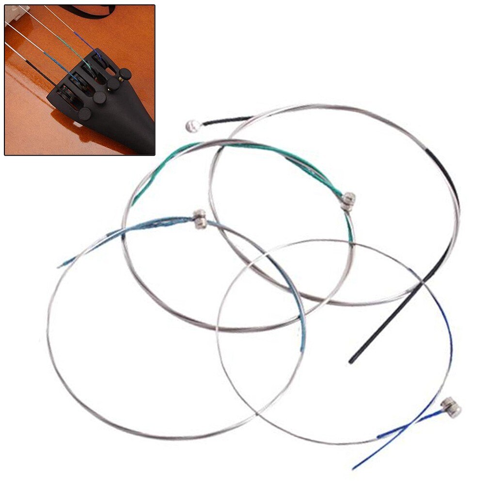 Violin Strings Steel String Replacement Set (E-A-D-G) For Size 3/4 4/4 Violins Exquisite Stringed Musical Instrument Parts