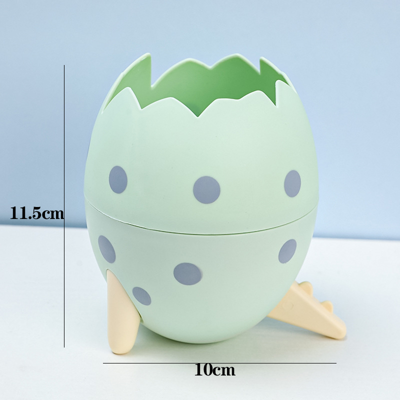 Nette Dinosaurier Ei Abnehmbare Stift Halter Organizer Bleistift Topf Container Schreibwaren Büro Desktop Ornament Lagerung Box Kinder: Grey