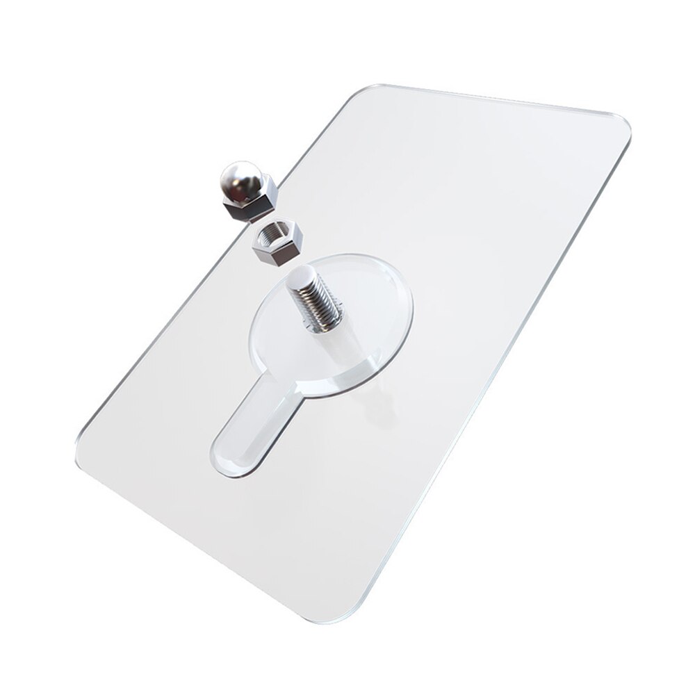 Useful PVC Strong Adhesive Nails Wall Poster Non-trace Stick Wall Hook Durable Practical Transparent Screw Wall Nails