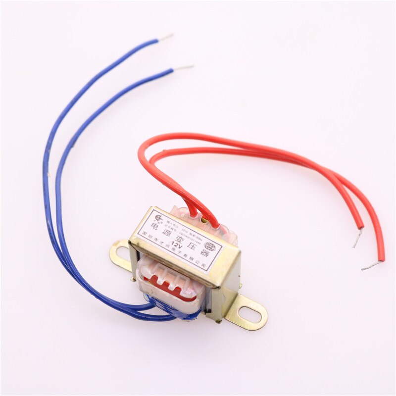 Mini transformador de 1 pieza, 1W, reductor de Ac220v a CA, Motor único de 12v CA, transformador de núcleo de cobre de 90mA