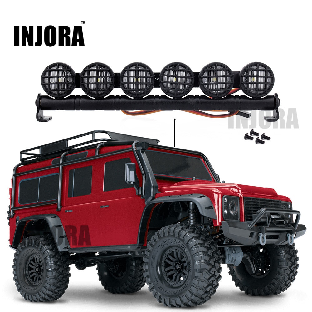152mm multifunktions led lysbjælke til rc crawler traxxas trx -4 trx 4 d90 axial scx 10 90046