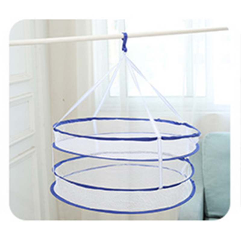 Filet de séchage pour panier à vêtements, filet plat, poche, pour séchage de chaussettes, pull, support spécial de séchage, rangement et Organization du linge: Double layer
