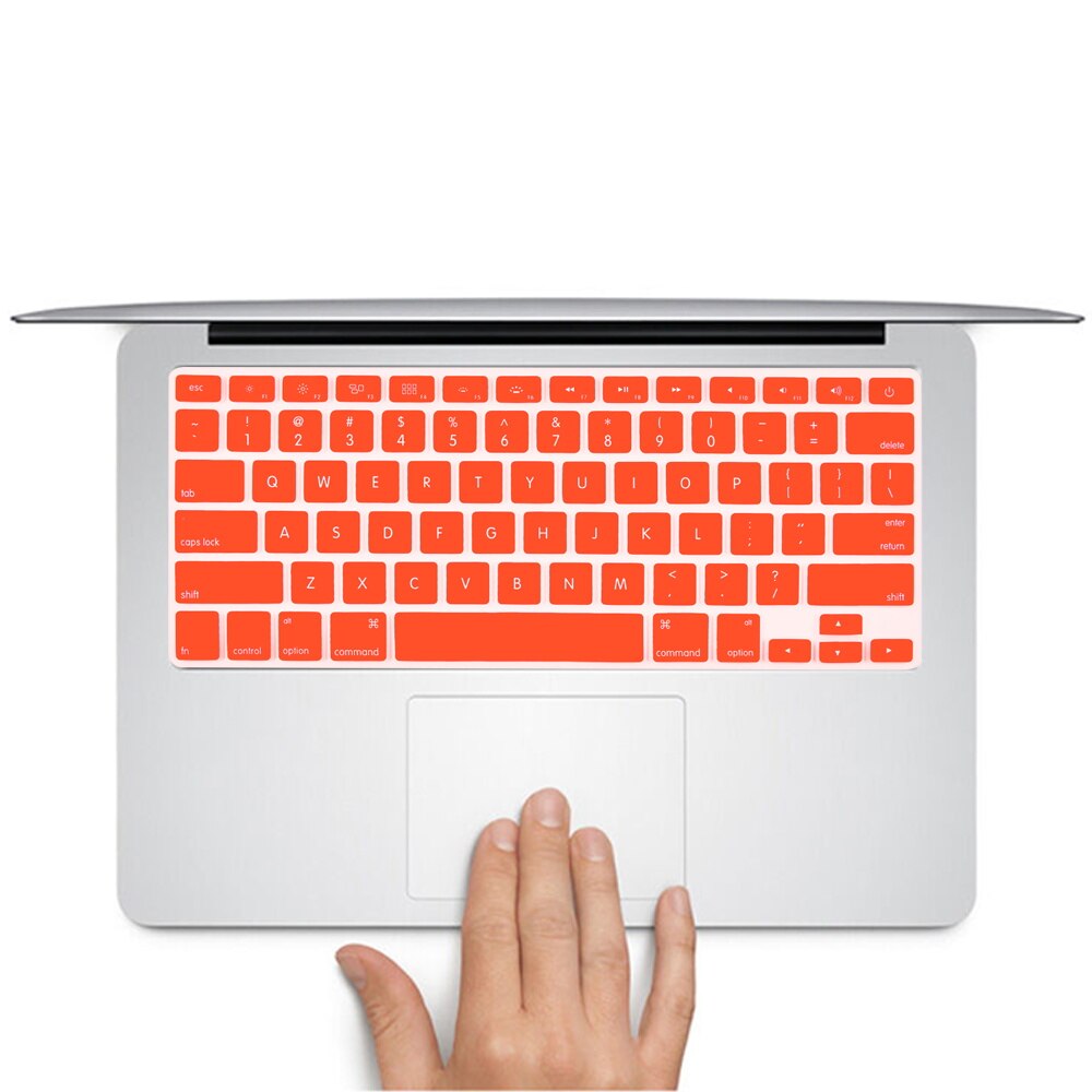 Laptop Keyboard Cover for Macbook Air 13 Inch A1369 A1466 A1342 / Pro 13" A1278 A1425 A1502/ Pro 15 InchA1286 A1398 Soft Silicon: Orange