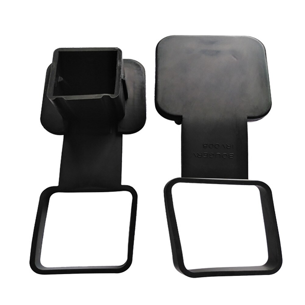 Rubber Tow Black Trailer Hitch Cover Dustproof Accessories Plug Cap Car Durable Universal 2 Inch Receivers Protector Replacement