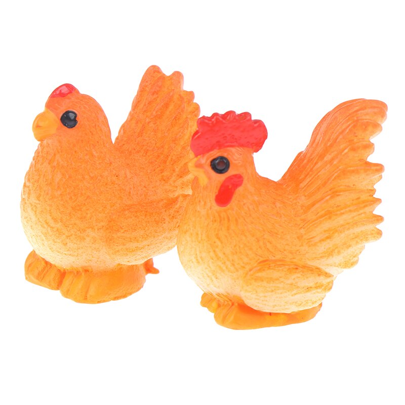 1: 12 gallo Gallina Uovo di Nido impostato Casa di Bambola di Pollo in Miniatura mini Casa di Bambola Decorazione Regalo Dei Bambini Giochi Di Imitazione Giocattolo