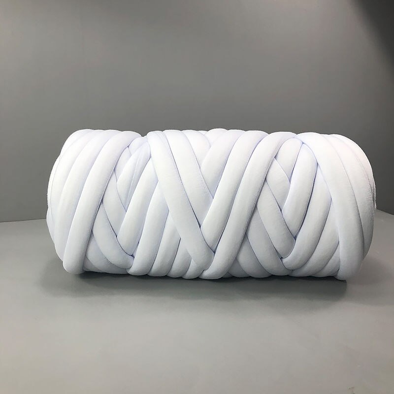 500g/ kugle gør-det-selv super tykt chunky garn bomuldsuld tube hæklet garn voluminøs arm omstrejfende strikketæppe håndstrik spin garn: 7