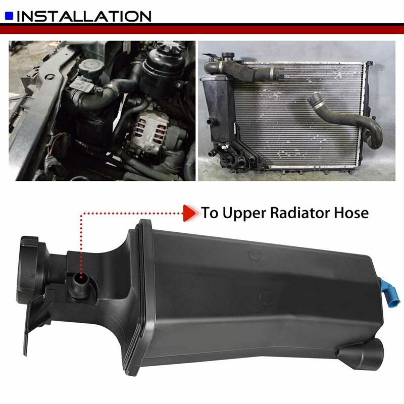 Samochód zbiornik wyrównawczy chłodziwa z czapką z czujnikiem robić-BMW E46 316I 318I E53 X5 17117573780 17137787040: Default Title